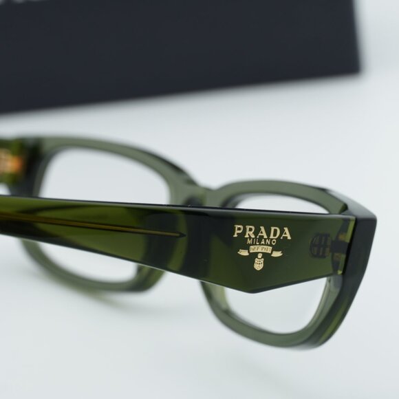Prada PRB05V 19Z1O1 Rectangle Eyeglasses 54mm - Transparent Bottle - Picture 5 of 10